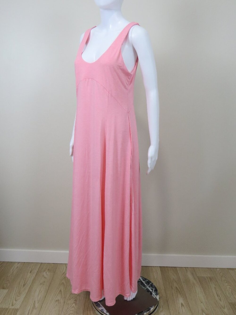NEW Halara U Neck Flowy Maxi Casual Tank Dress SIZE Medium Pink - Picture 3 of 11